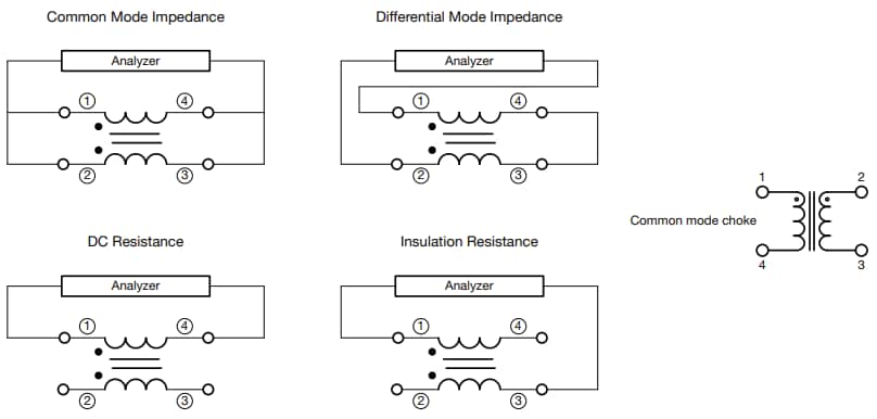 Schematic - Vishay / Dale ICM6050 High-Current Common Mode Chokes